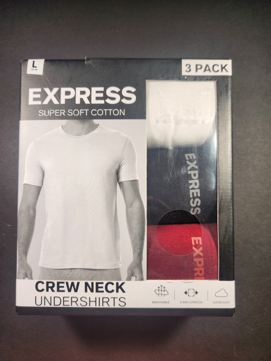 Express Other - NWT Men's Express 3-Pack Crew Neck Undershirts – White, Black, Red